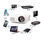 100lms Unbranded Generic E07 1080p Led 3d Home Cinema Theater Portable Projector Hdmi Vga Av White
