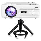 Ak-80 Mini Projector Full Hd Led Video Supported Qkk Upgraded