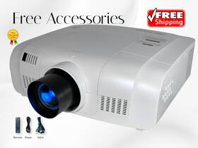 E1655u-a Ask 3lcd Projector 5000 Lumens Large Venue Cinema Full Hd Hdmi Bundle