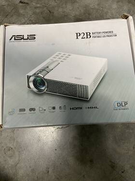 Asus 716659490494 P2b Portable Led Dlp Projector Battery Powered Works Tested