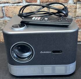 F503 Aurzen 850041700854 Projector Model Boom 3 Soynd Visible Visi N Amplified