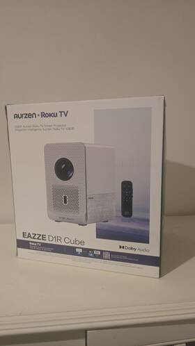 Aurzen Eazze-d1r Eazze D1r Cube Roku Tv Projector With Carring Case