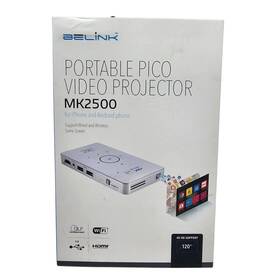 Mk2500 Belink Portable Pico 4k Hd Support Video Projector Case And Box Tested