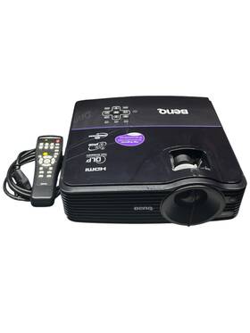 Mp777 Benq Dlp Projector With Remote And Case White Speckles Parts/repair Only
