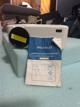 B-204 Bigasuo Digital Projector Compact White Electronic Project To Big Screen And Sound Jax