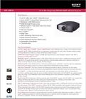 Da-str5300es Bravia Vpl-vw70 Sony Vplvw70 Projector