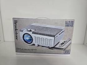 Brookstone 680079999391 All-in-one Home Theater Projector And Screen Set