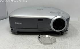 Lv-7240 Canon Silver Projector With Accessories Powers On No Further Testing