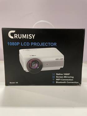 Crumisy 850045901172 1080p Projector With 5g Wifi Bluetooth And Screen
