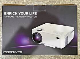 4100018569 Db Power Dbpower T20 - 1800 Lumens Lcd Mini Theater Projector With Box Manual Cords 4100018569 Db Power Dbpower T20 - 1800 Lumens Lcd Mini Theater Projector With Box Manual Cords