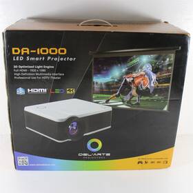 Da-1000 Delarte Delftarte Professional Led Smart Projector Barely Used 3d 1080p Hdtv