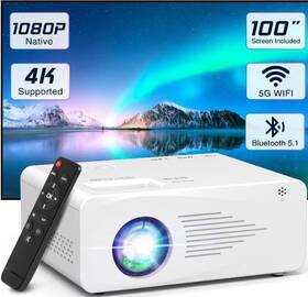 Dr. J Professional 092733340416 100 Inch Class Fhd 1080p Lcd Projector V88