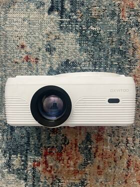 Pd-201 Dxyiito Dxyiitoo White Dvd Player 1080p Portable Projector No Power Cord Inc
