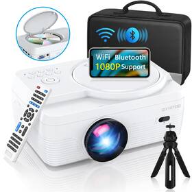 Dxyiitoo 414776126987 Full Hd Wifi Bluetooth Projector Built In Dvd Player 12000lm 1080p Supported