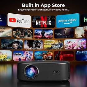 Elephas 008678314320 4k Projector Wifi Bluetooth Outdoor Movie - Gray