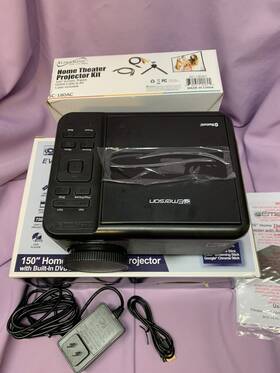 Evp-2500 Emerson 150-inch Home Theater Lcd Projector With 720p And Dvd Player