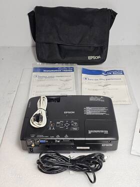 Elplp48 Epson 1716 3lcd Projector Portable Pro. 2700 Ansi Hd Hdmi 69 Lamp Hours