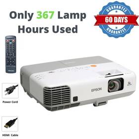 Elplp60 Epson 905 Powerlite 3lcd Projector 3000 Ansi Hdmi Hd 1080i -only 367 Hours Used