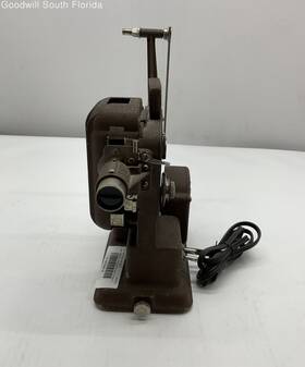 P-130 Excel Antique Model Brown 110 Volts 30 Cycles Movie Projector Not Tested