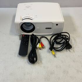 12000lux Febfoxs Jq450 White 80w Wifi Bluetooth 1080p Portable Projector