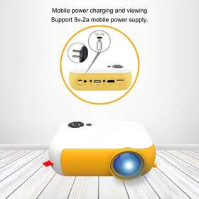 Frezon E201-d006-set 1080p Portable Pocket Projector 1800lm Lumens Movie Multimedia Home Theater O3