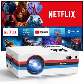 Fudoni 768649942005 Netflix Officially/dolby Audio Smart Projector With Wifi And Bluetooth 4k