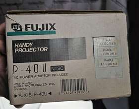 P-40u Fujix Handy Video Projector Tested Ac Power Adapter Included Vintage