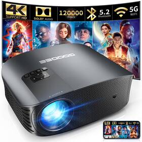 Goodee 955543323106 Projector 4k With Wifi And Bluetooth Supported Fhd 1080p Mini For
