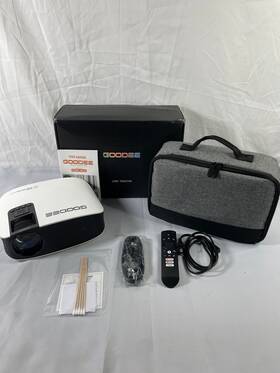 Yg600-movin Goodee Black White Led 100w Portable Smart Projector With User Manual