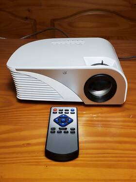 Pj308w Gpx 1080p Mini Projector White High Quality Preowned Tested