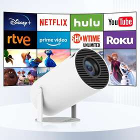 Hippus 646492372364 Android Tv 11.0 Smart Projector 4k 5g Wifi Bluetooth Ios/android Compatible