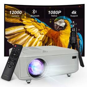 Kejog 716709606732 Projector Mini With Stand Bluetooth 1080p Full Kejog 716709606732 Projector Mini With Stand Bluetooth 1080p Full