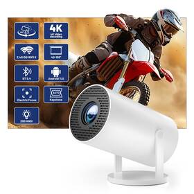 Kinhank 768502025845 40 Inch -150 Smart Mini Projector 4k Decoding 1280 720p Output Portable Projecto
