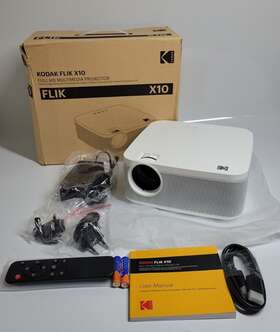 Kodak Rodpjsh1b1080kit Flik X10 Full Hd Multimedia Projector Kit 1080p Mini Compact Portable