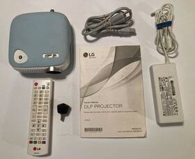 Pw800 Lg 719192599239 Minibeam Compact Led Dlp Wxga Portable Projector-barely Used