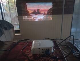 Hs201 Lg Ultra Portable Led Projector Hdmi Vga Usb Rgb Ac Remote Working Perfect