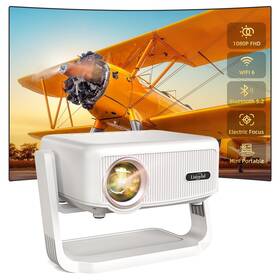 Lisowod 614141779277 360 Adjustable Stand Mini Projector With Wifi And Bluetooth - Nati
