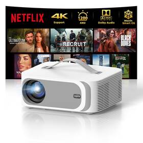 Lisowod 717012909763 Ai Movin 2.0 System/1200 Ansi/auto Focus Projector With Wifi And Bluetooth