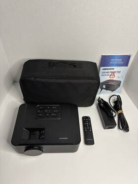 22211 Medion 099100258905 Md Led Hd Projector Remote Charger And Case Tested Working