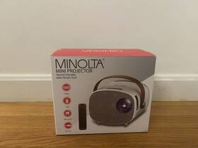 Mn673 Minolta Mini Projector 1920 X 1080p Lcd Hdmi Usb Av Micro Sd Audio