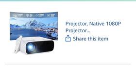 B0d7chwqjd Native 1080 P Projector 1080p