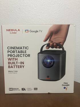 Akd2325 Nebula Mars 3 Air Gtv Projector 1080p Dolby Netflix Officially Licensed Refurb