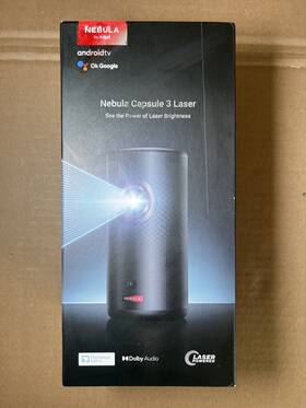 D2426 Nebula Anker Capsule 3 Laser 1080p Projector Renewed Pre-owned