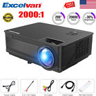 No Aplicable Excelvan Led Projector Video Fullhd Hdmi Vga Av