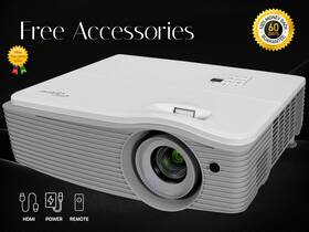 Bl-fu310d Optoma Eh504 Dlp Projector 5000 Ansi Large Venue Full Hd 3d 1080p Hdmi With Remote