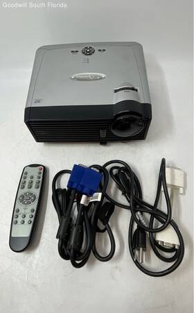 Ep708 Optoma Gray Black Portable Tabletop Dlp Projector