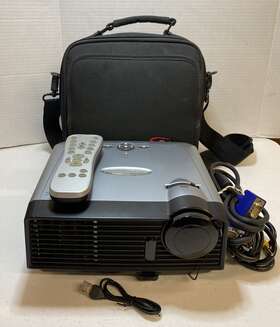 Ep716 Optoma Computer Projector Dlp Works With Wires And Remote Control
