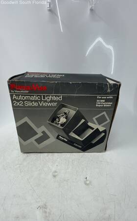 65486 Pana Vue Pana-vue By View Master Auto Lighted 2x2 Slide Viewer Open Box Not Tested