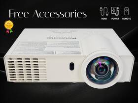 Pt-tw240u Panasonic Dlp Projector Short-throw For Movies Games And More 2700 Lumens Full Hd Hdmi Vga