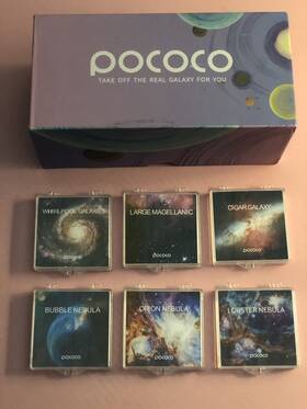 Pococo 704078008448 Gorgeous Nebula Series Galaxy Star Projector Night Light Discs Realistic Gal